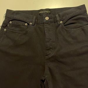 Marc Jacobs Black Jeans, high rise, relaxed fit.